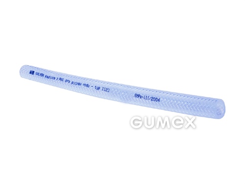 Zahradní hadice 1123, 38/48mm, 10bar, PVC/PVC, -5°C/+60°C, transparentní modrá